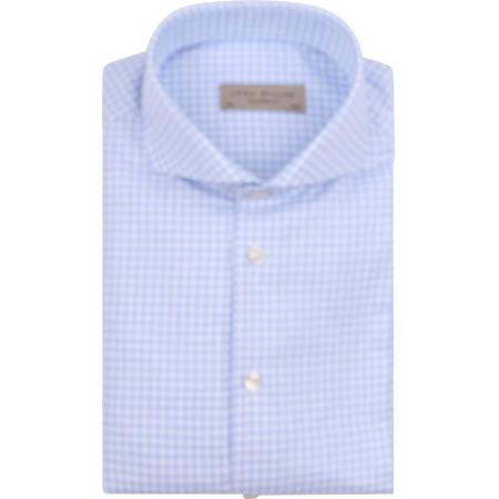 John Miller Overhemd Ruiten Lichtblauw