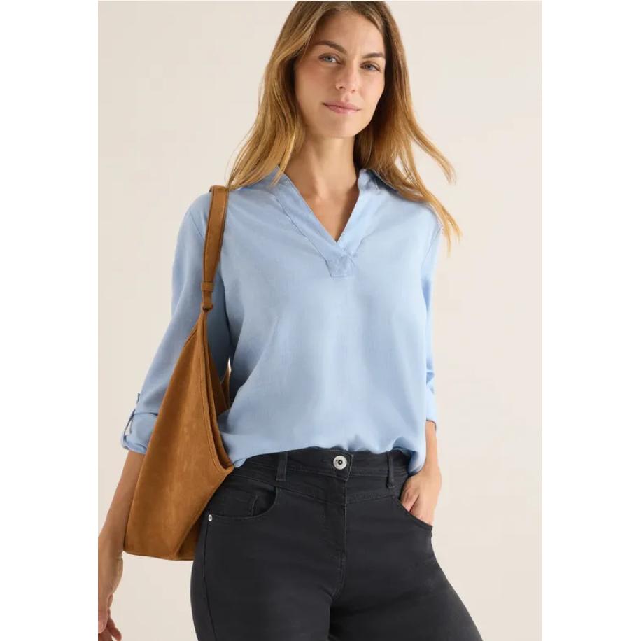 CECIL Gemêleerde blouse - Blauw