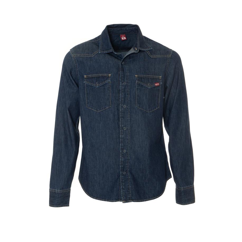 Big Star BIG STAR Overhemd CHUCK donkerblauw / bloedrood / wit -