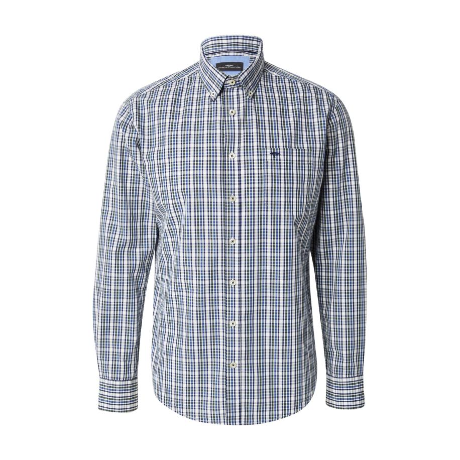 Fynch-Hatton FYNCH-HATTON Overhemd navy / donkergroen / wit -