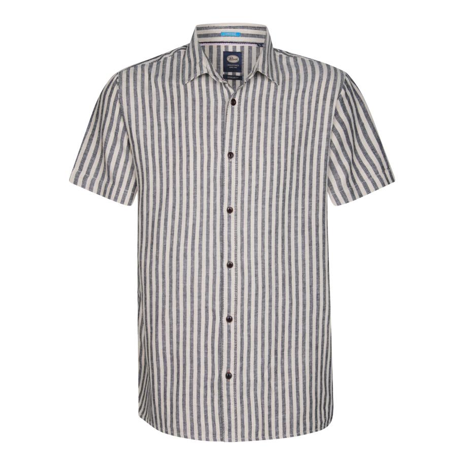 Petrol Industries Petrol Industries Overhemd Dolphinbay sand / grijs gemêleerd -