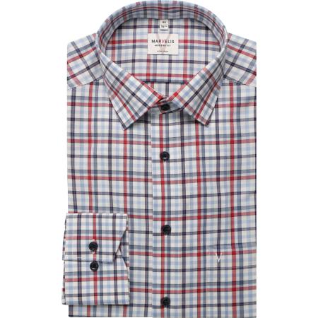 Marvelis Overhemd rood, Ruit
