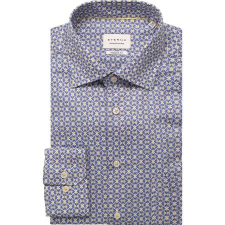 ETERNA Overhemd geel, Bedrukt