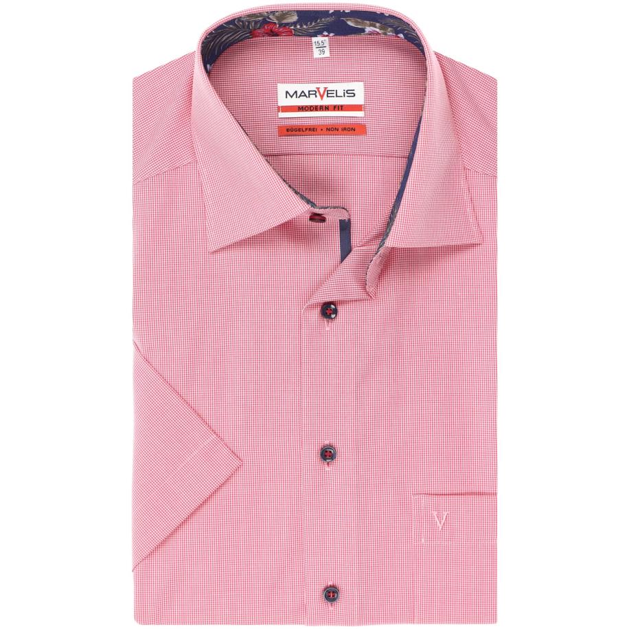 Marvelis Overhemd Korte mouw roze Roze