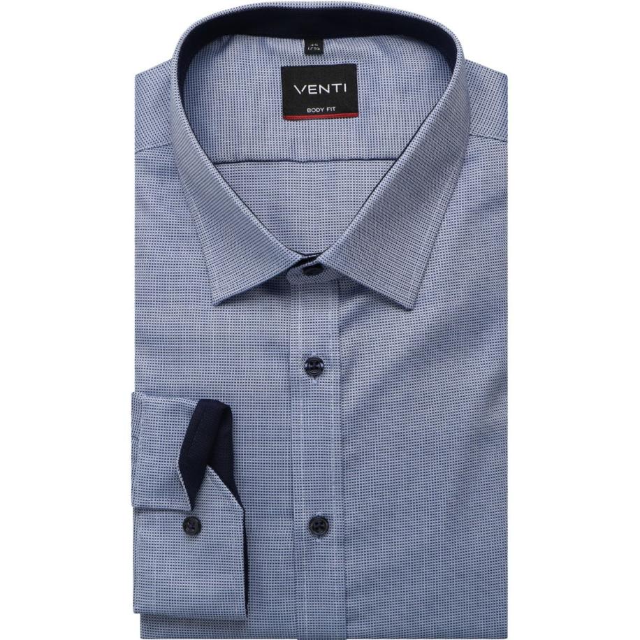 Venti Overhemd ML7 (72CM+) blauw Blauw