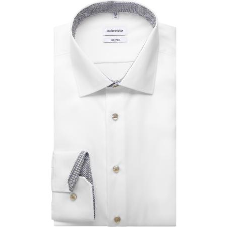 Seidensticker Overhemd wit, Effen