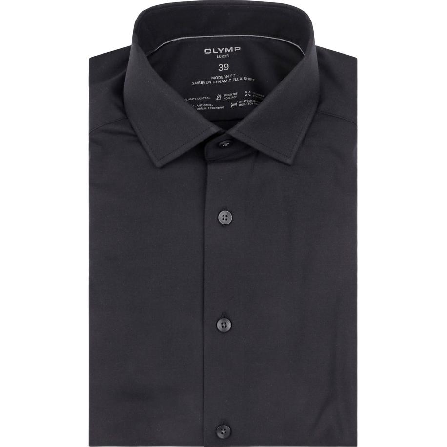 Olymp Luxor 24/Seven Overhemd Navy Blauw