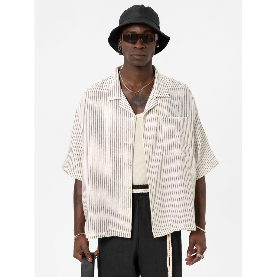 VAMOS CLO VAMOS CLO Overhemd lichtgrijs / wolwit -