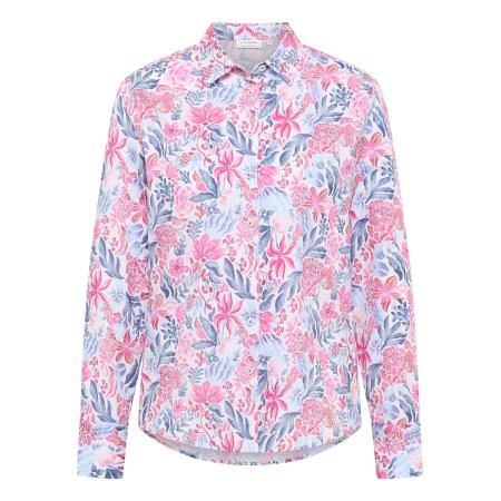 Eterna ETERNA Blouse enziaan / lichtblauw / pink / rosa / wit