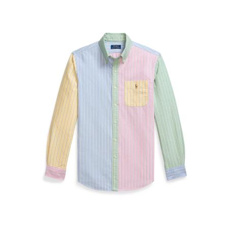 Polo Ralph Lauren Overhemd CLASSIC lichtblauw / geel / appel / rosa