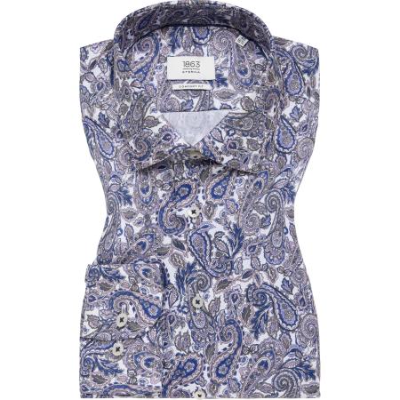 ETERNA 1863 Overhemd lila, Bedrukt