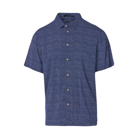 KOROSHI KOROSHI Overhemd nachtblauw / wit