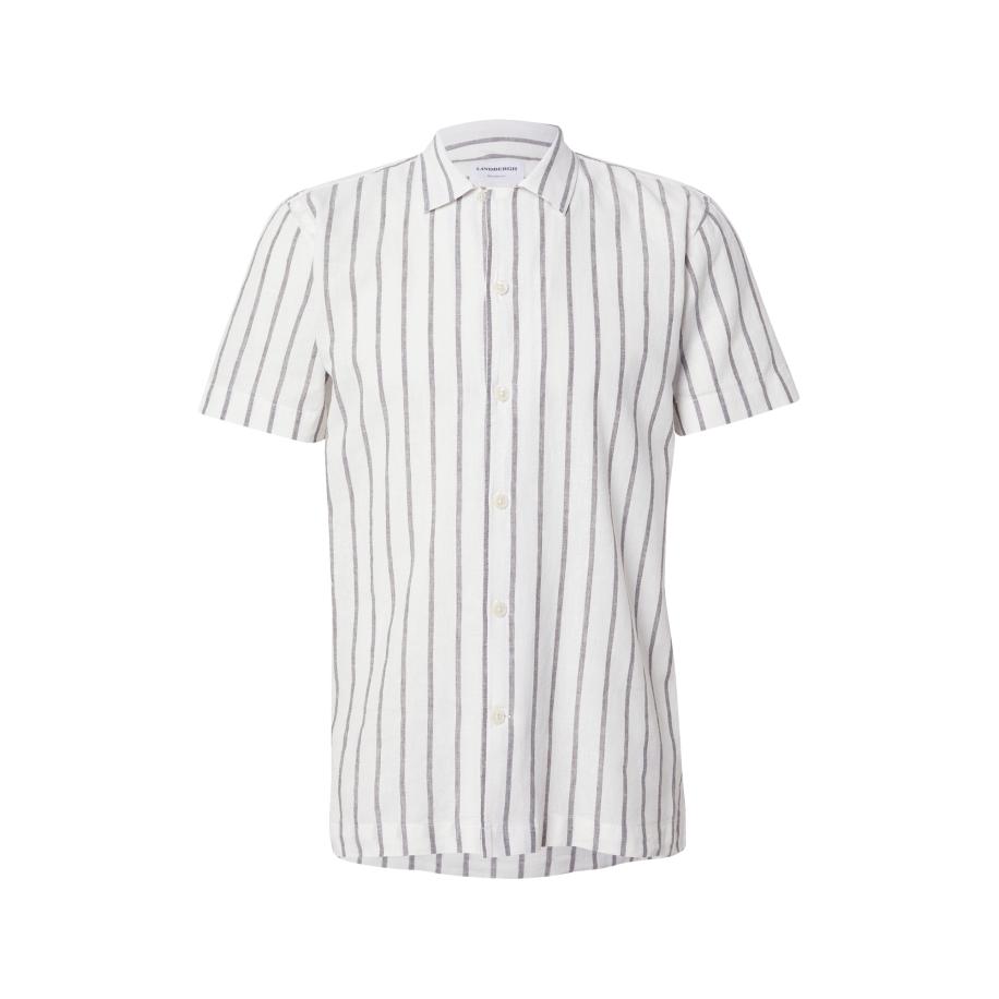 Lindbergh Lindbergh Overhemd olijfgroen / wit -