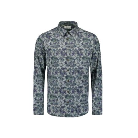 No Excess No Excess Overhemd grijs / donkerlila / wit