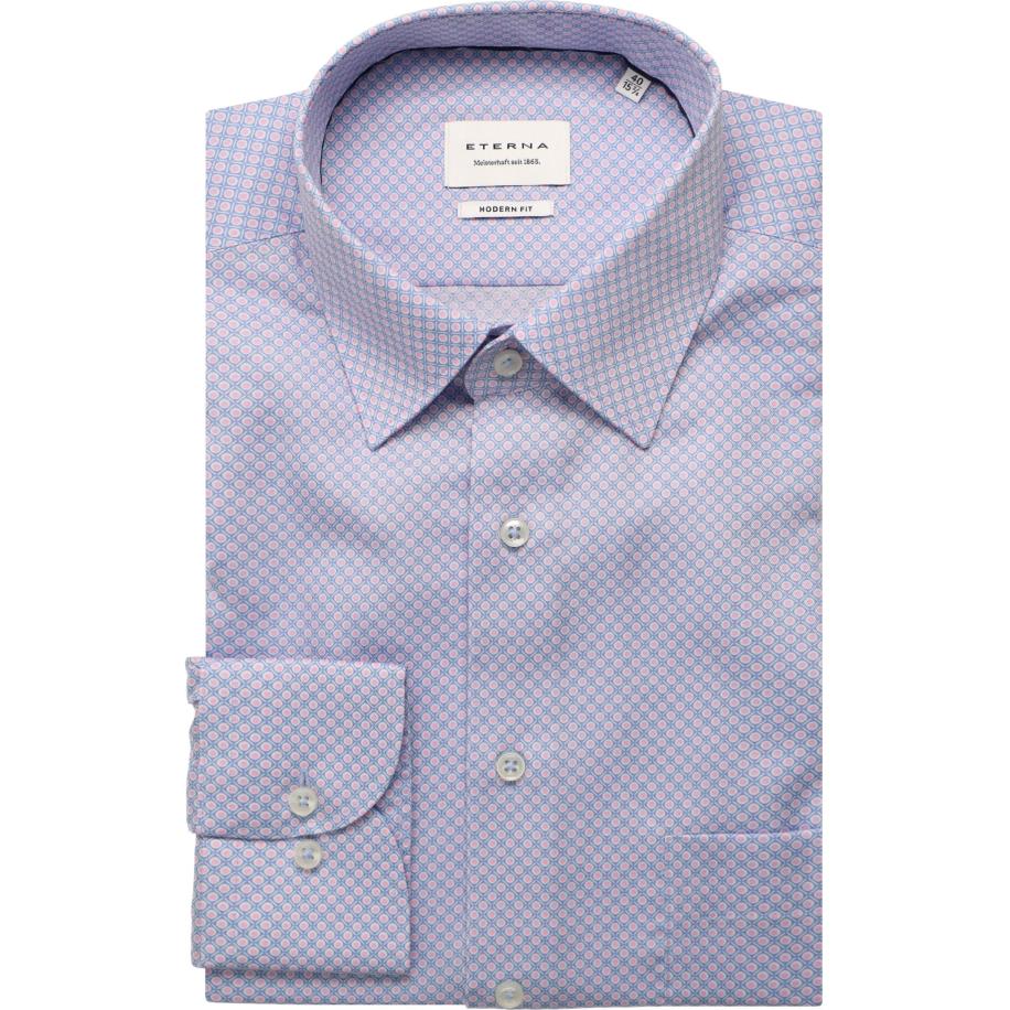 ETERNA Overhemd roze, Bedrukt Roze