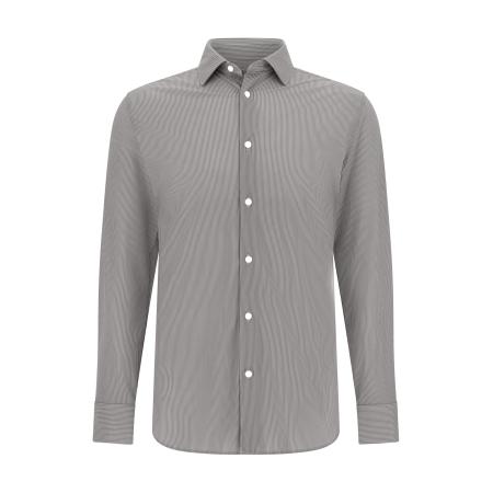 Boggi Milano Boggi Milano Overhemd grijs / offwhite