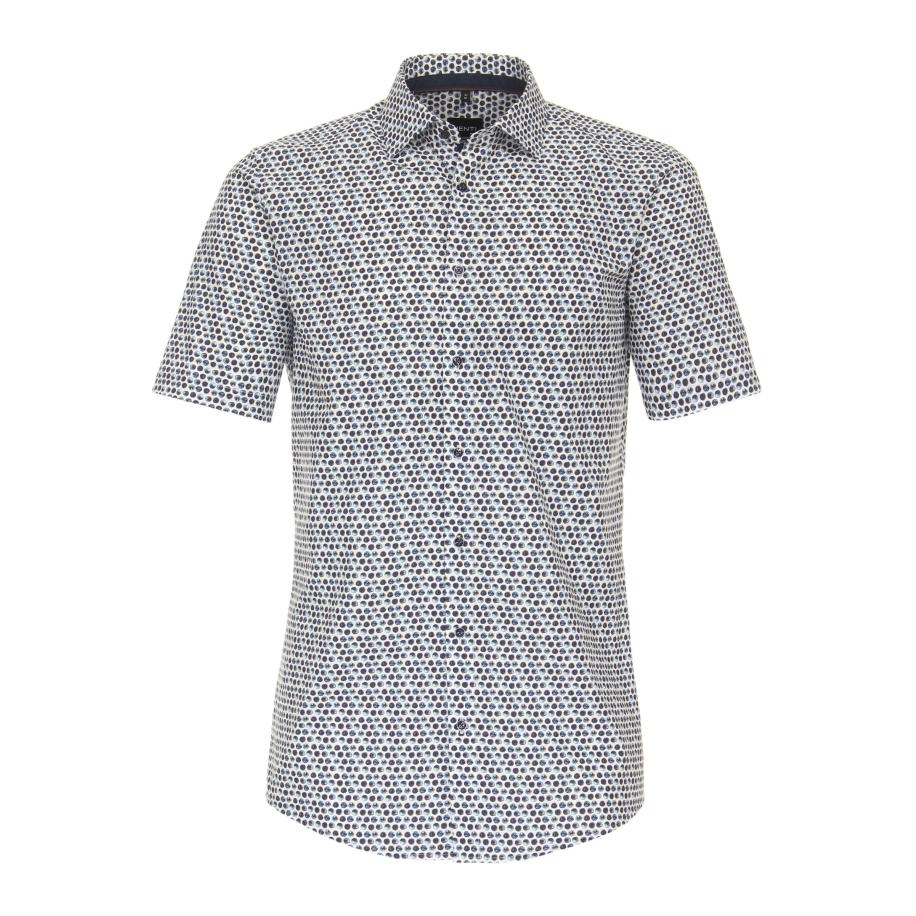Venti Overhemd Korte mouw blauw Blauw