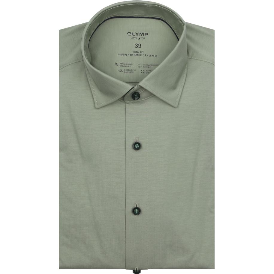 OLYMP Overhemd Level 5 24/Seven Groen Groen
