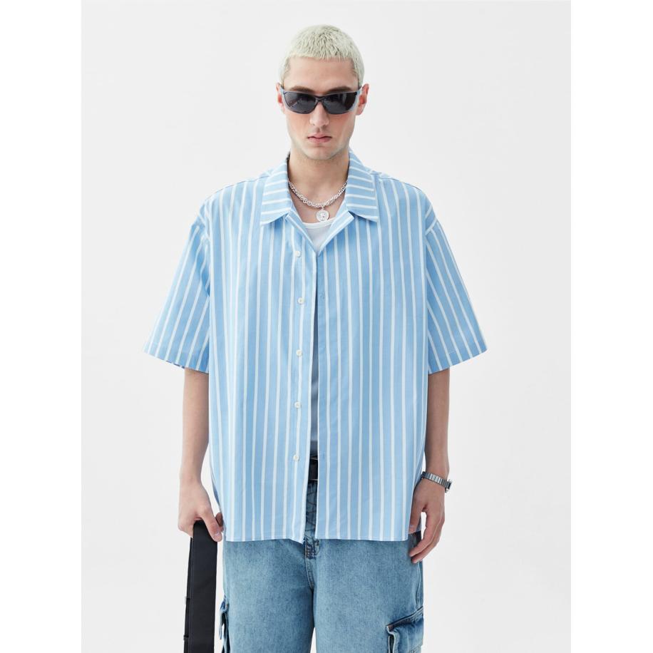 VAMOS CLO VAMOS CLO Overhemd blauw / wit -