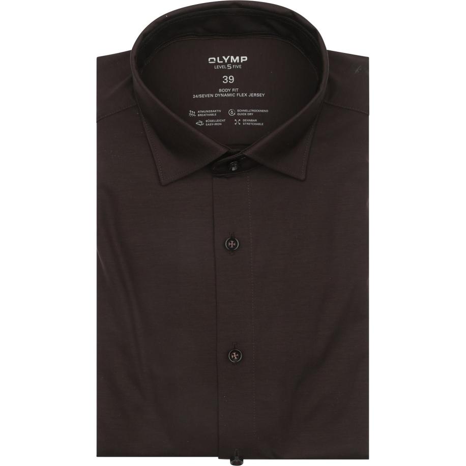 OLYMP Overhemd Level 5 24/Seven Bruin Bruin