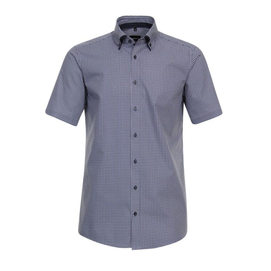Venti Overhemd Korte mouw blauw Blauw