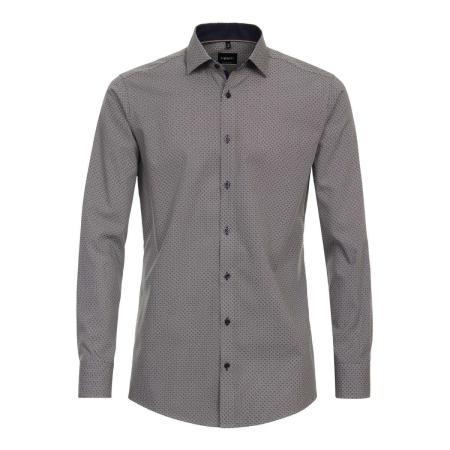 Venti Overhemd blauw, Print