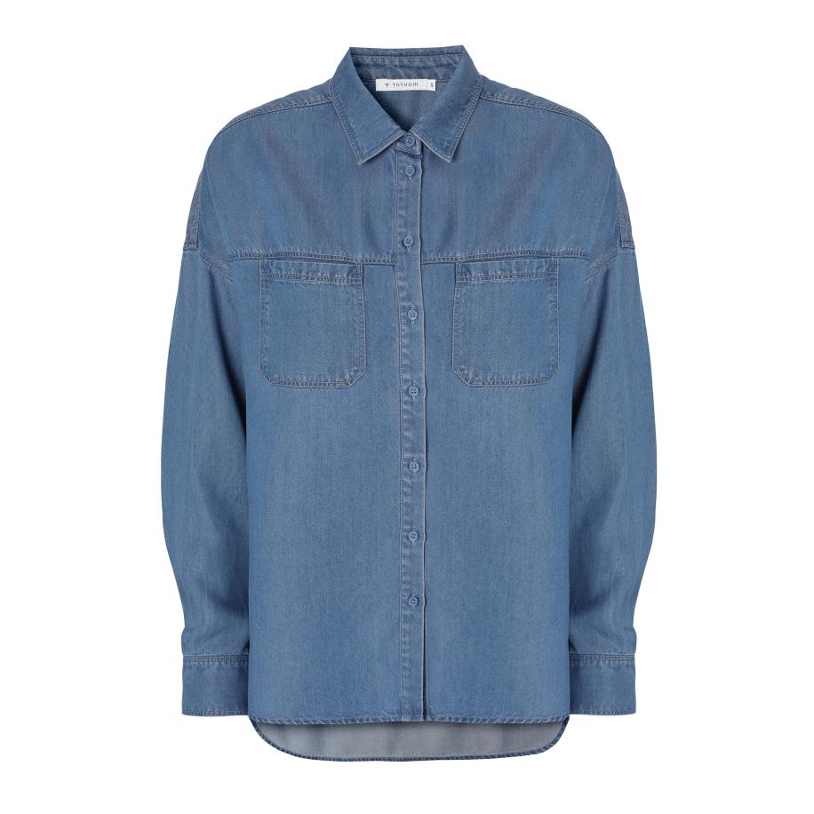 TATUUM TATUUM Blouse blauw denim -