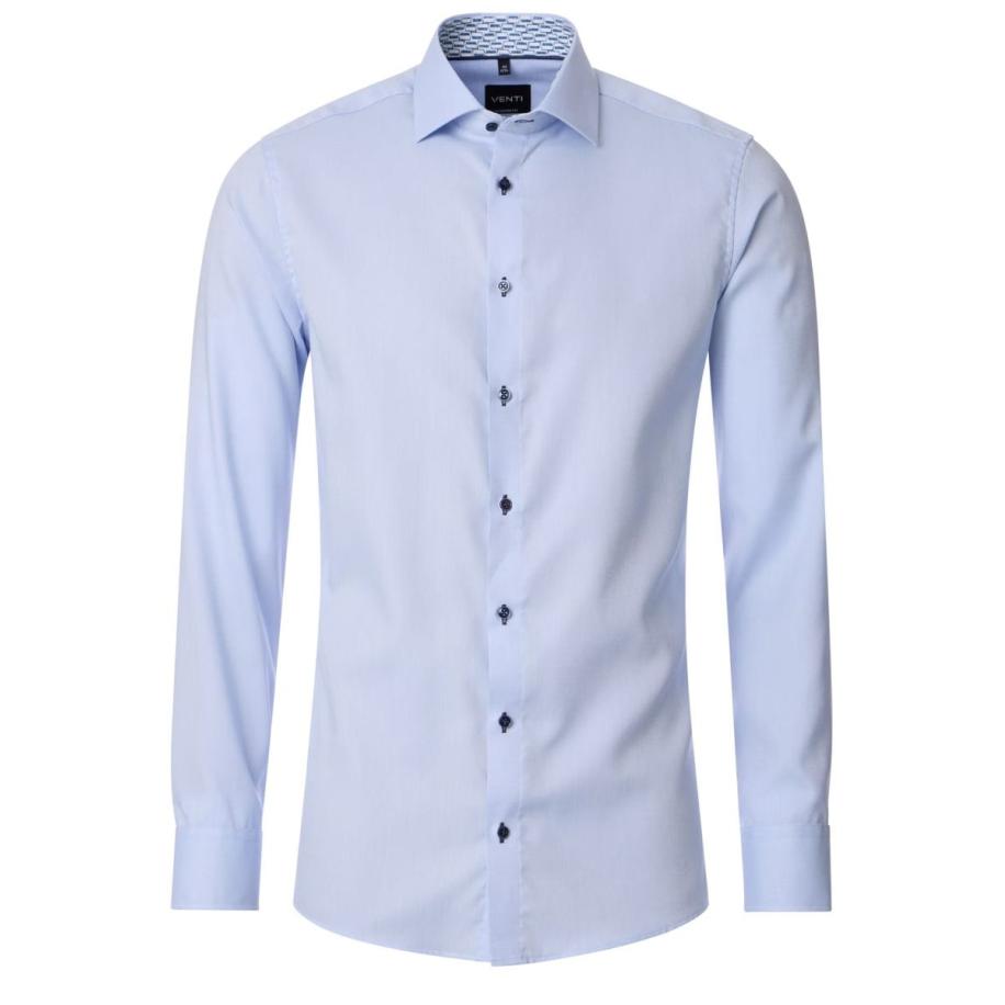 Venti Overhemd blauw, Faux-uni Blauw