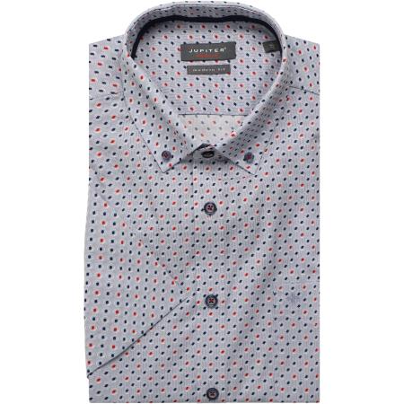 Jupiter Overhemd Korte mouw rood