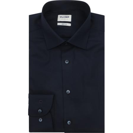 OLYMP Overhemd Level 5 Navy Extra Lange Mouwen