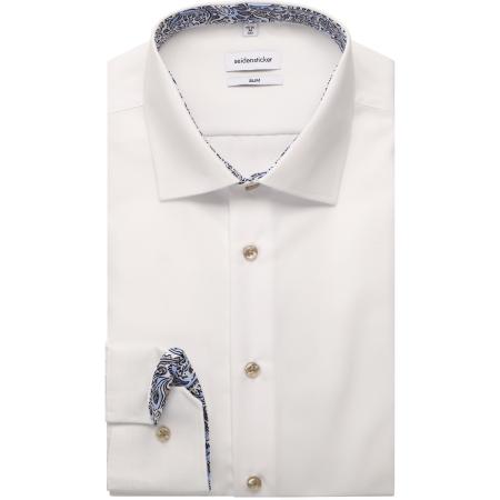 Seidensticker Overhemd wit, Effen