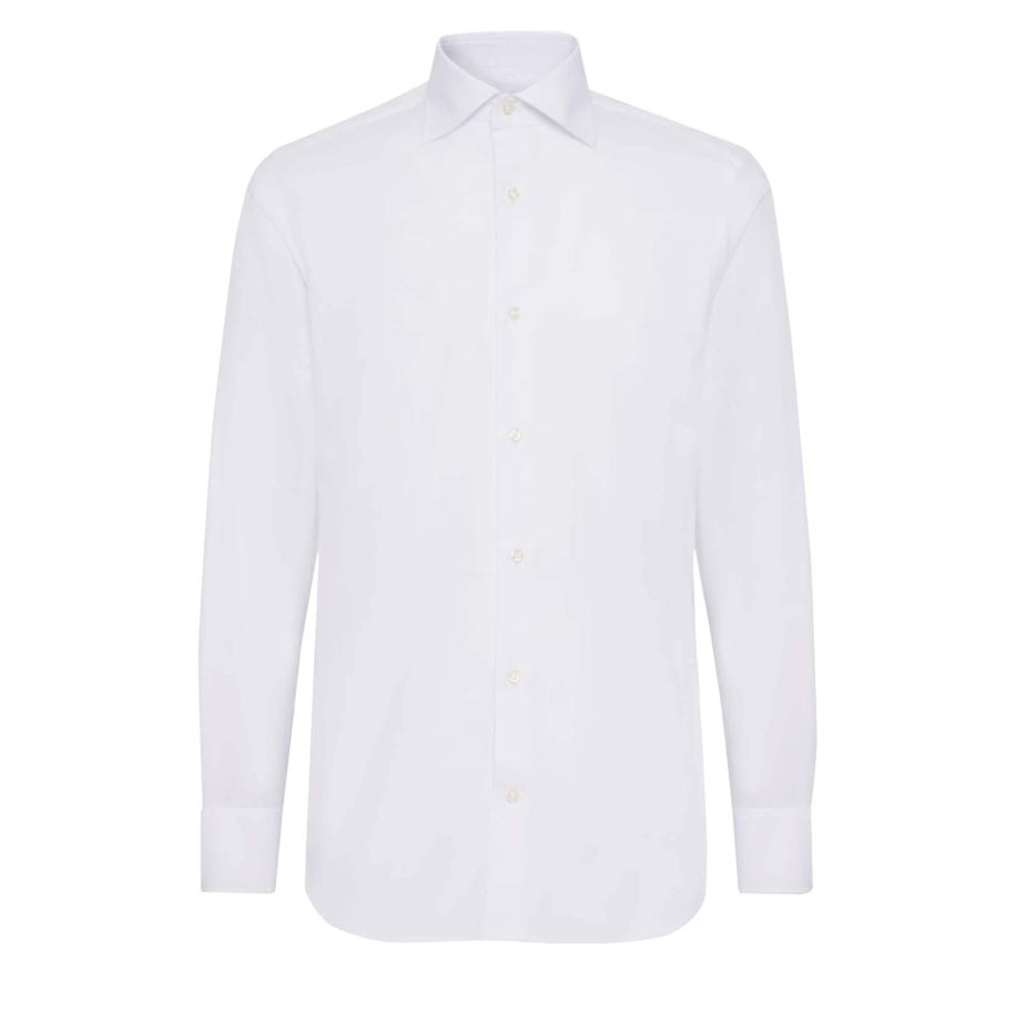 Boggi Milano Zakelijk overhemd wit Wit