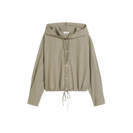 Marc O'Polo Marc OPolo DENIM Blouse olijfgroen / donkergroen / wit