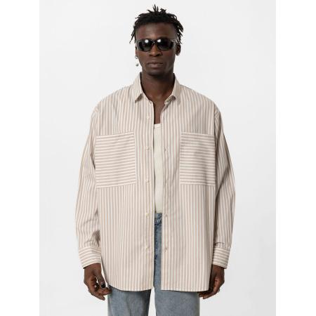 VAMOS CLO VAMOS CLO Overhemd Everett beige / wit