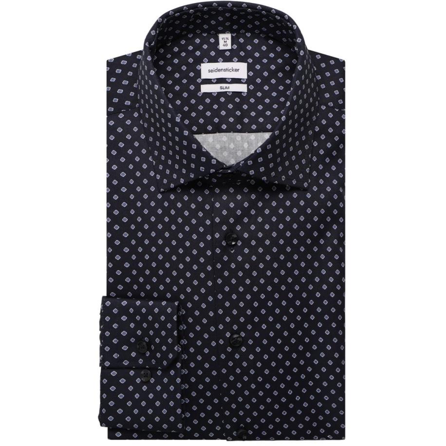 Seidensticker Overhemd ML6 (vanaf 68 CM) donkerblauw Multicolor