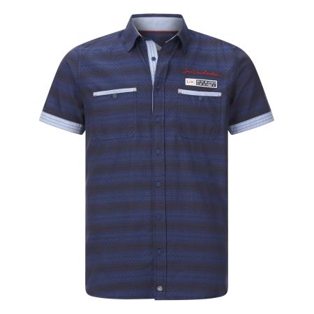 jan vanderstorm Jan Vanderstorm Overhemd Leikvard lichtblauw / donkerblauw