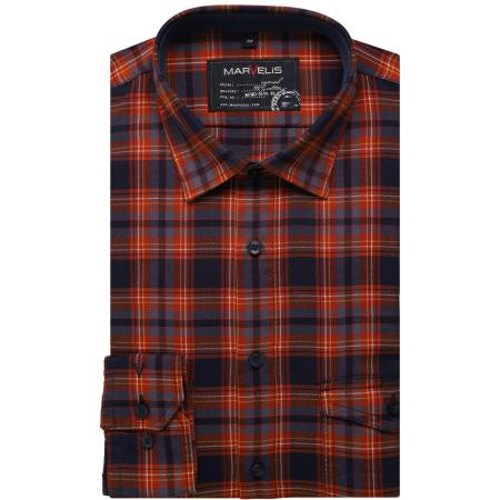 Marvelis Casual Overhemd marine, Ruit
