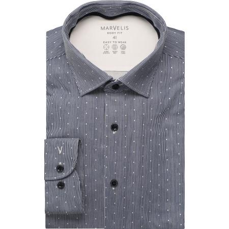 Marvelis Performance Jersey shirt marine, Bedrukt