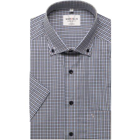 Marvelis Overhemd Korte mouw beige