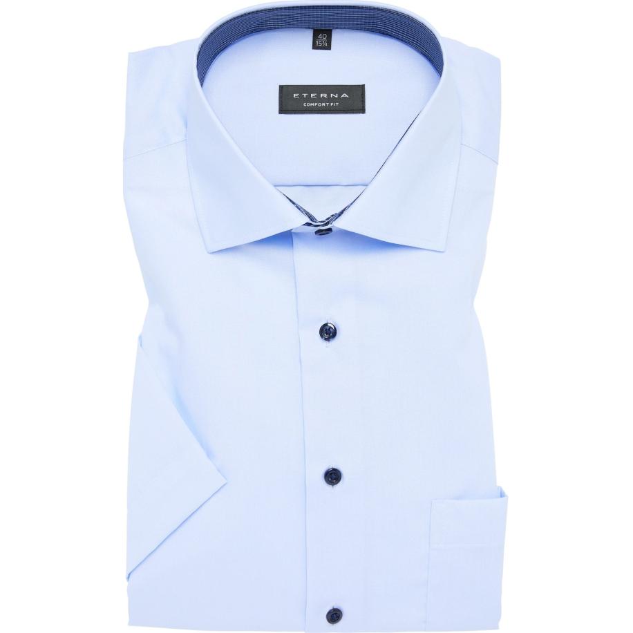 ETERNA Overhemd Korte mouw hemelsblauw Blauw