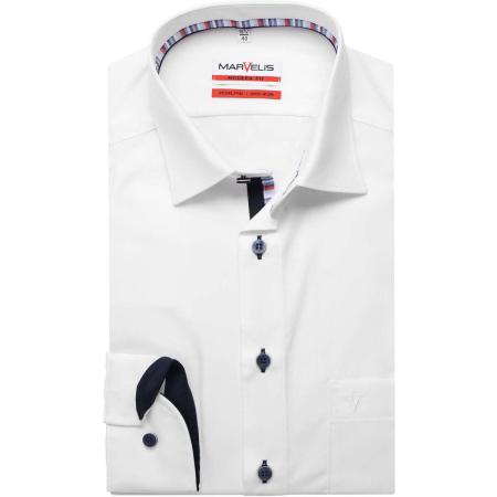Marvelis Overhemd wit, Effen