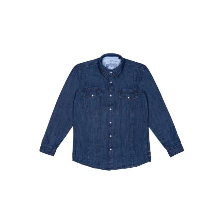 Checker Checker Overhemd Dynasty Denim blauw denim / donkerblauw