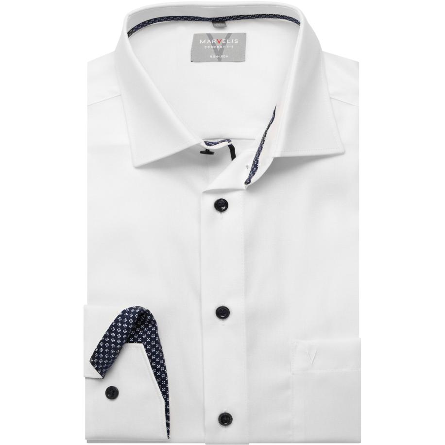Marvelis Overhemd wit, Effen Wit