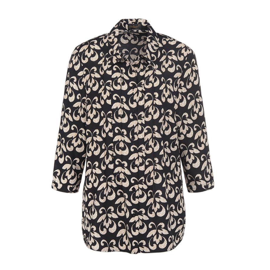 Goldner Goldner Blouse crème / zwart -