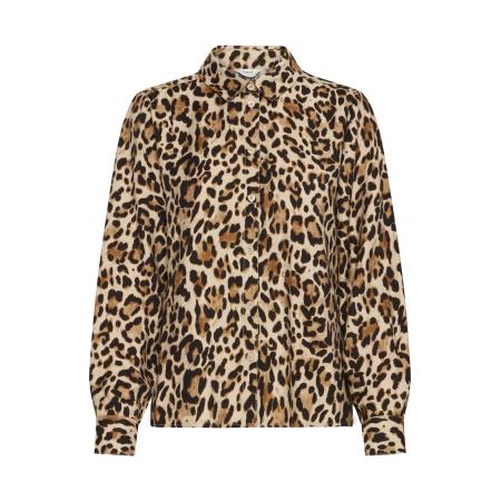 b.young b.young Blouse BYIHAMMA lichtbeige / cappuccino / donkerbruin