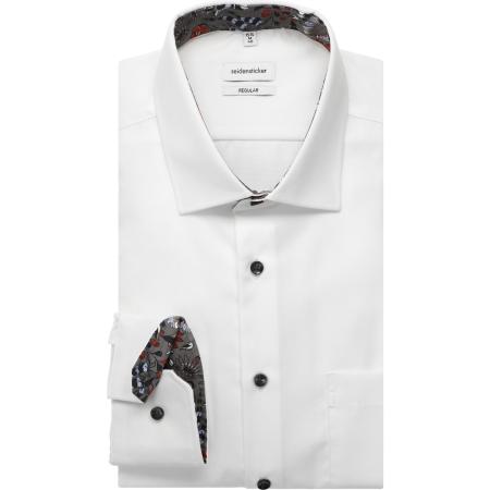 Seidensticker Overhemd wit, Effen
