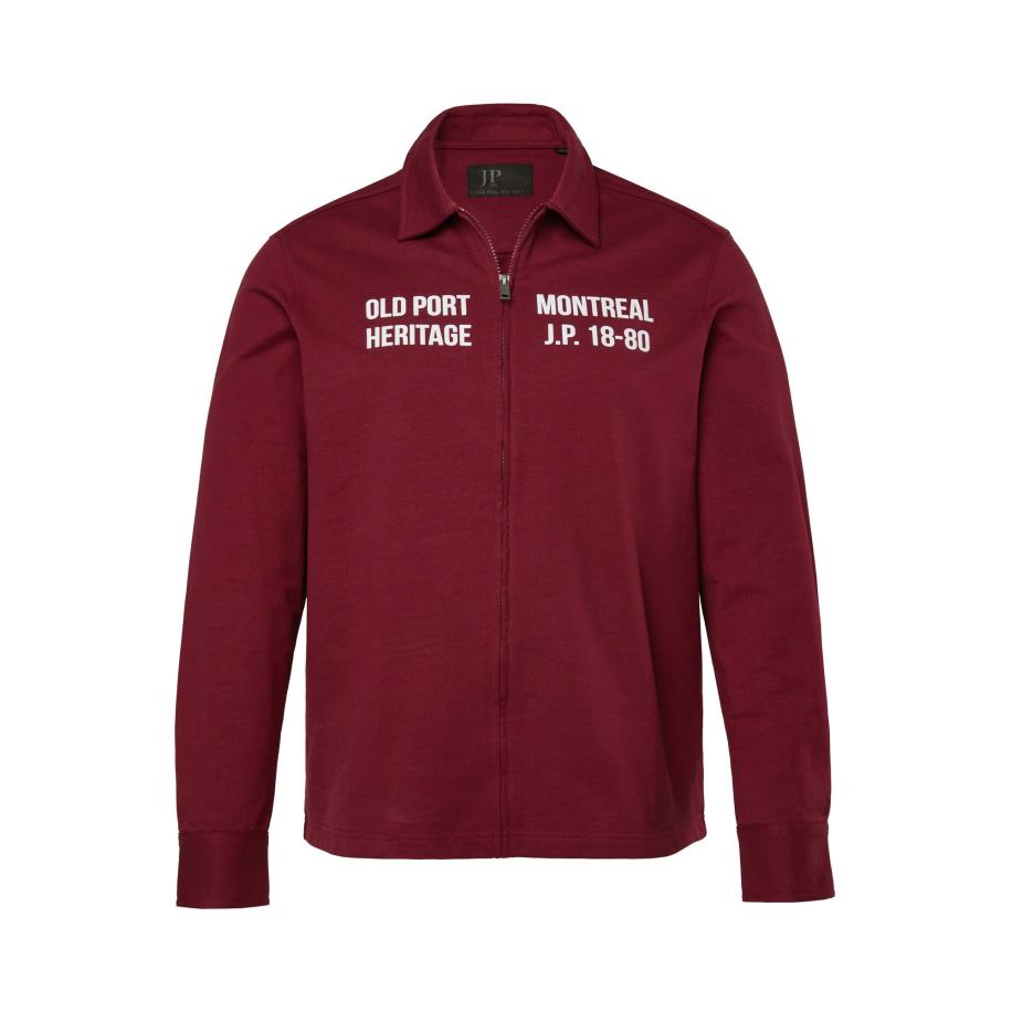 JP1880 JP1880 Overhemd aubergine / wit -