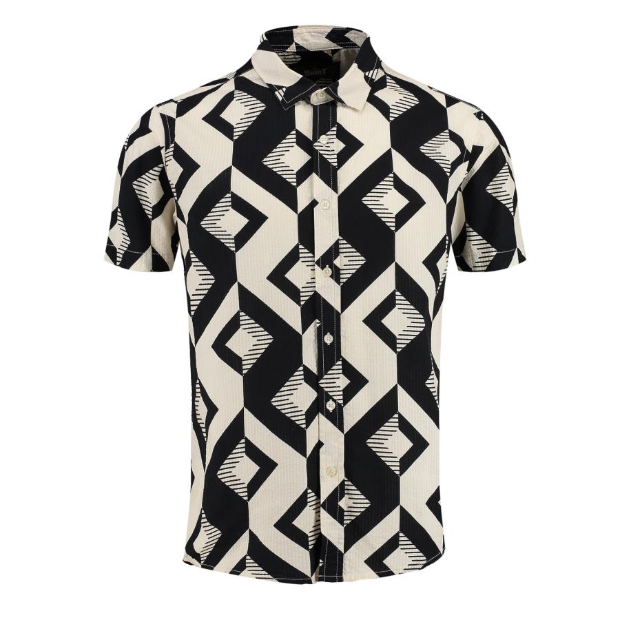 Key Largo Key Largo Overhemd MSH TRACK beige / zwart -