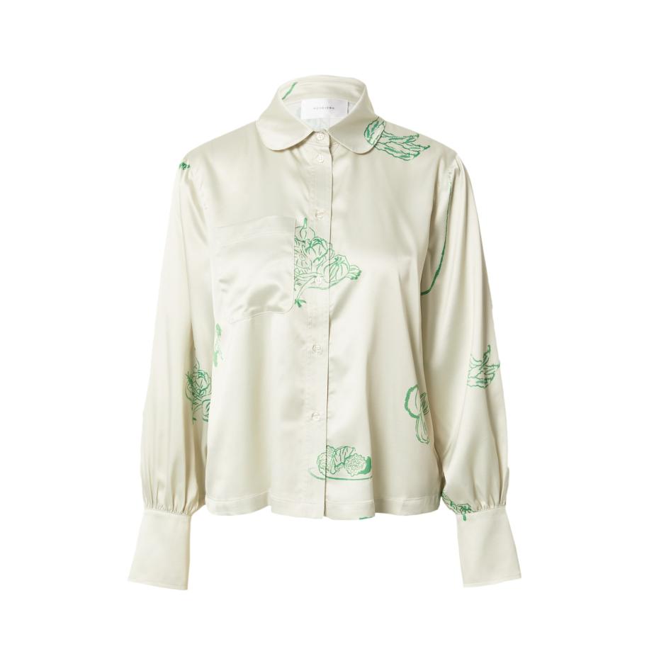 Hosbjerg Hosbjerg Blouse Killa Gastro beige / lichtgroen -