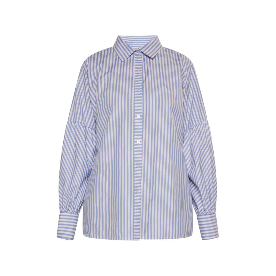 DreiMaster DreiMaster Vintage Blouse blauw / wit -